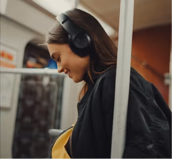 Listed music in the subway