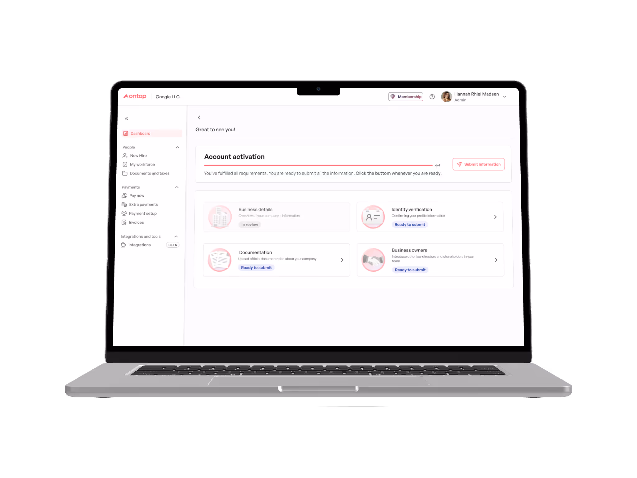 World navigate into transactions