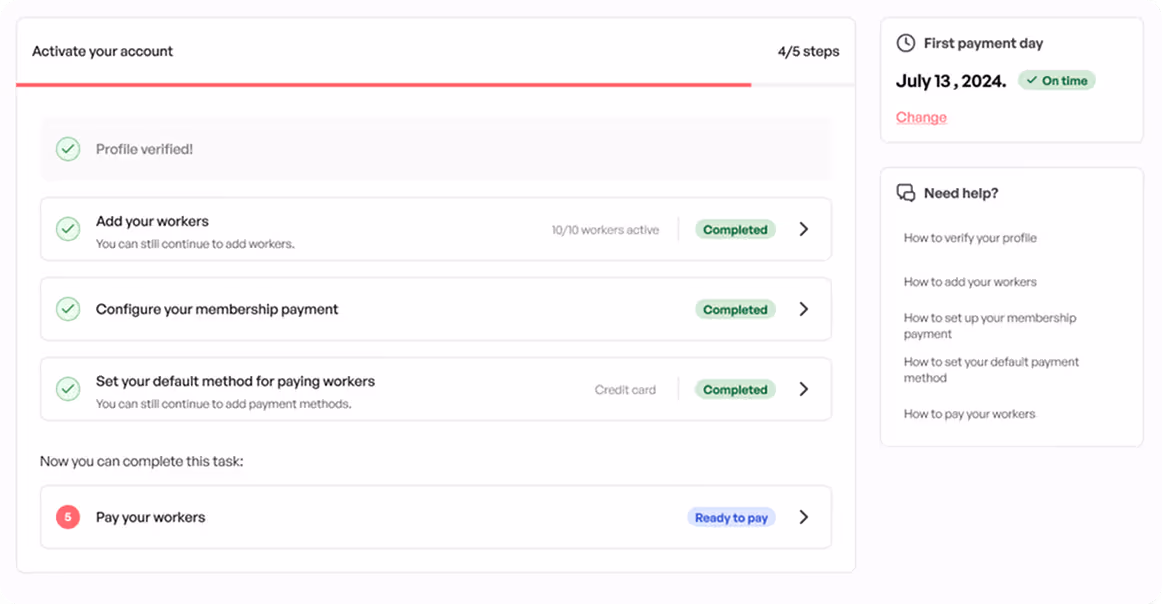 World navigate into transactions