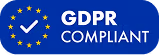 GDPR compliant seal for secure data handling in payroll software.