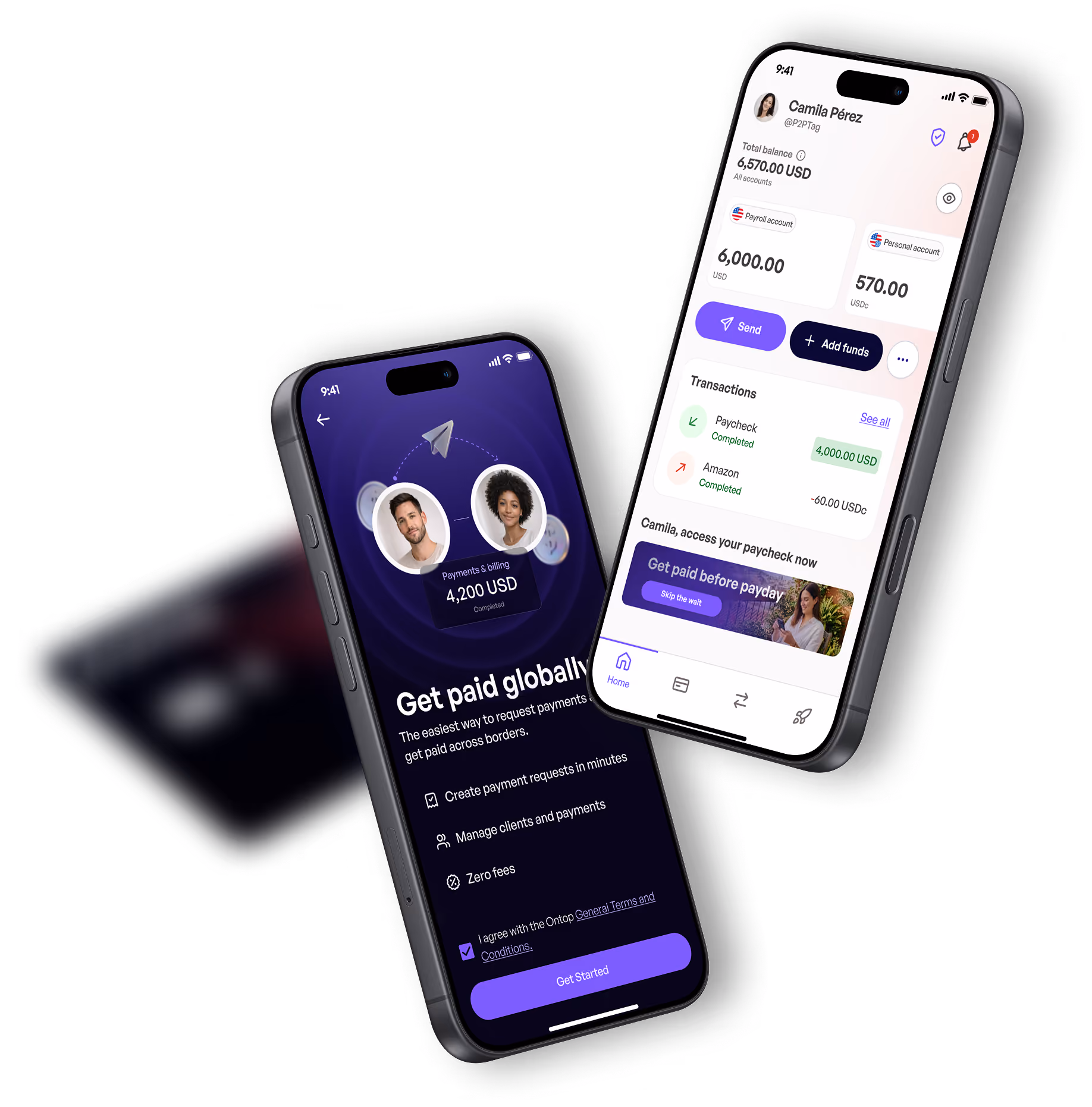 Benefits and ontop global account