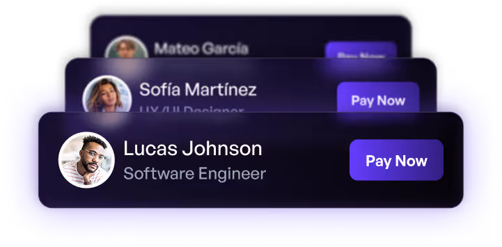 List of workers to pay