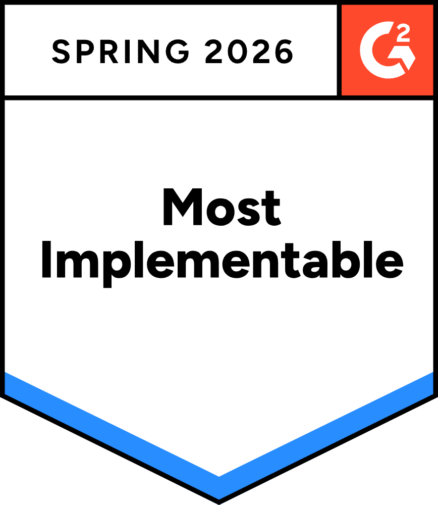 G2 Most Implementable, Spring 2026