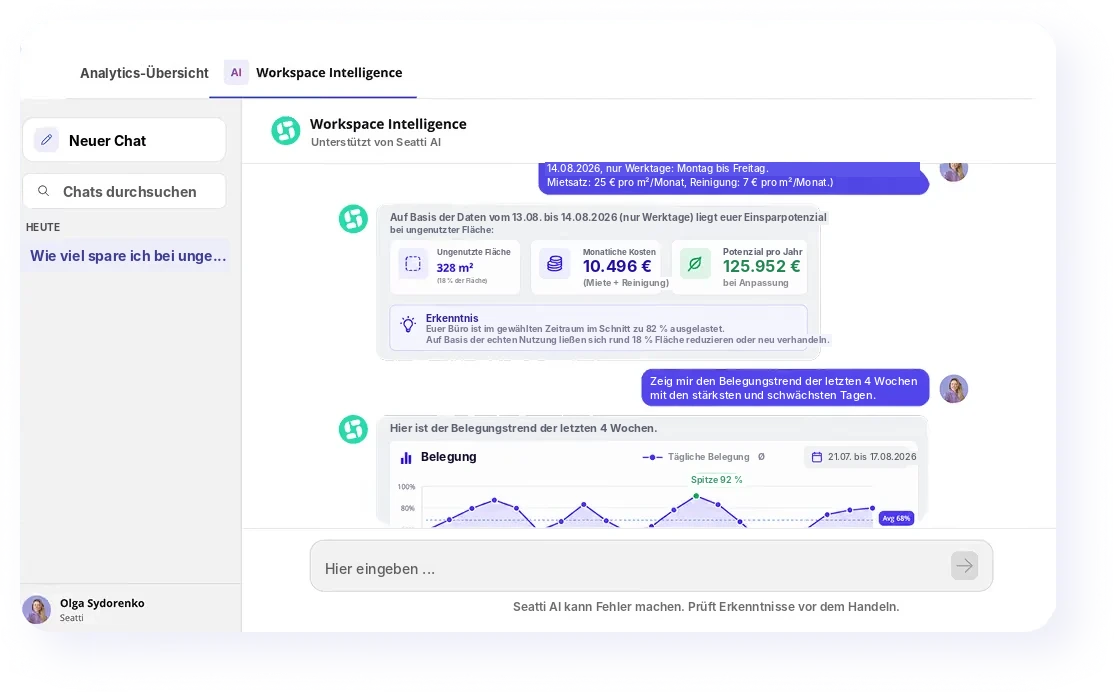 Chat with Workspace Intelligence about utilization and savings potential