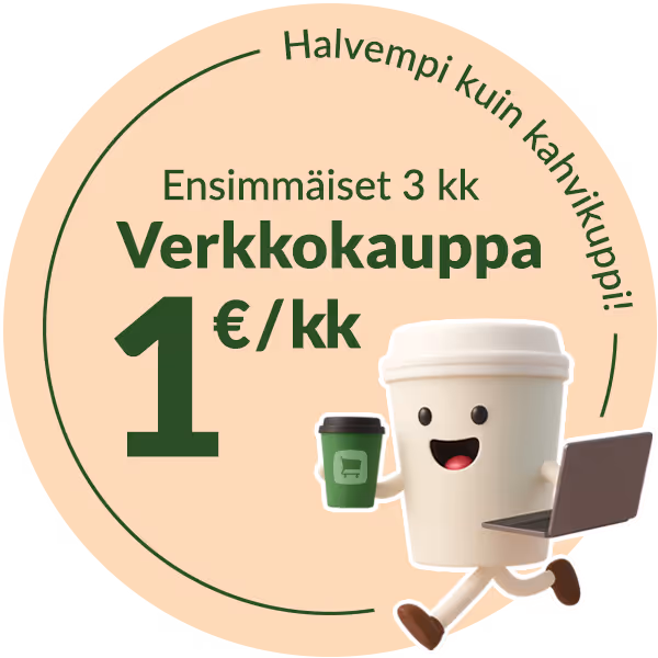 Verkkokauppias kirjoittaa osoitetietoja pakettiin pöydän äärellä