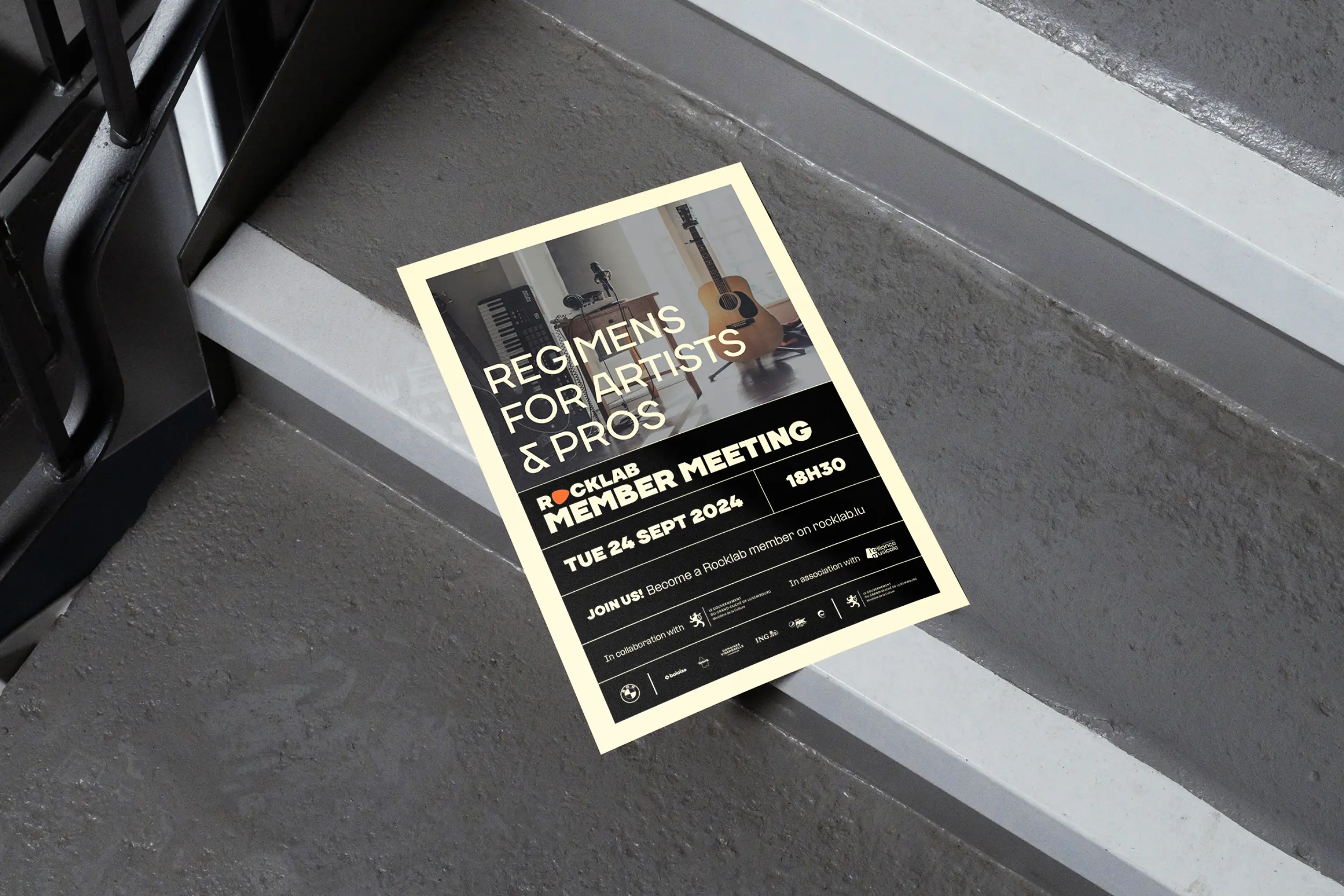 Affiche pour les Rocklab Member Meeting