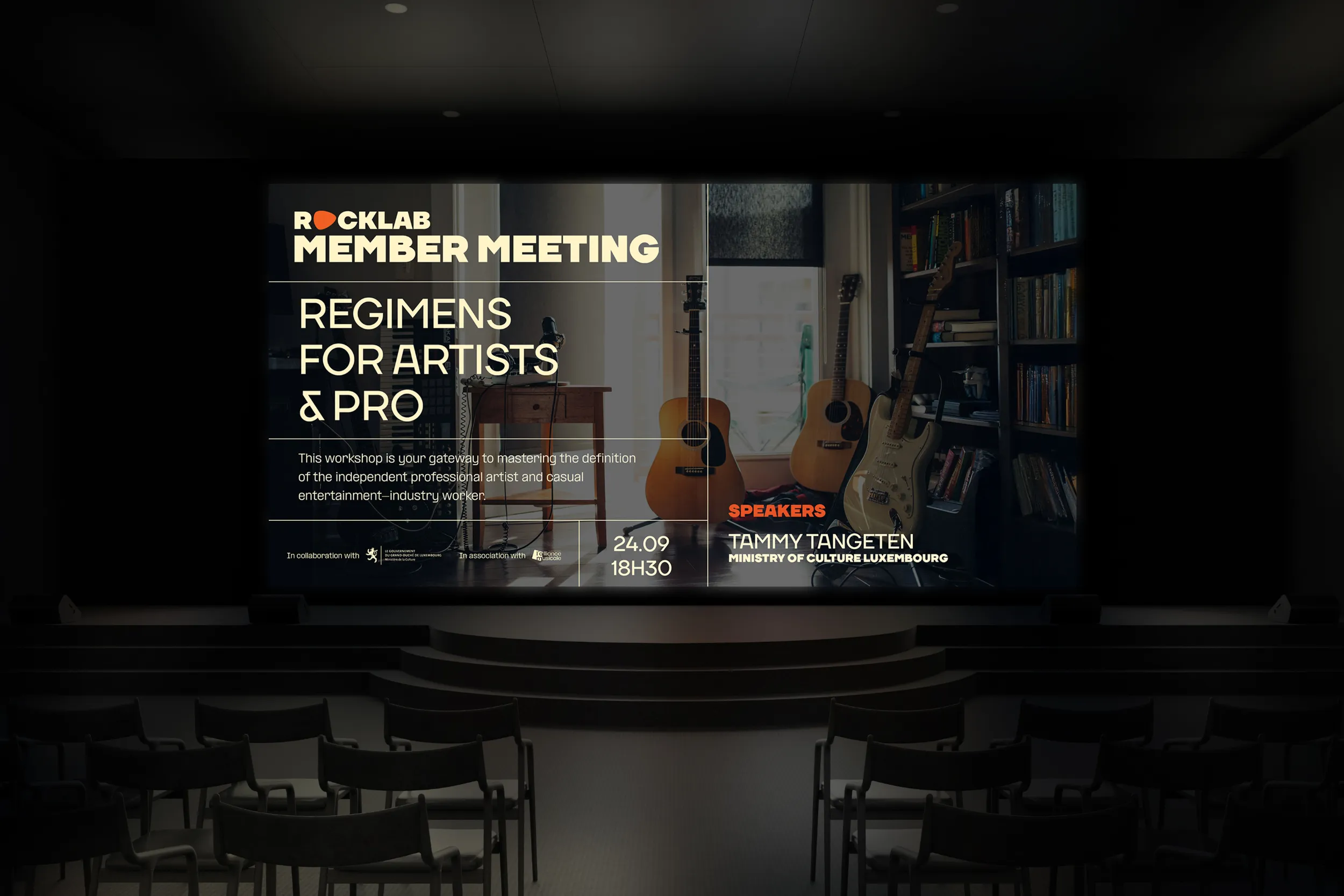 Slide powerpoint pour les Rocklab Member Meeting