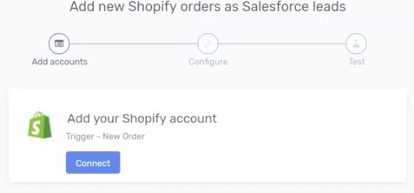 Add Shopify orders as Salesforce leads