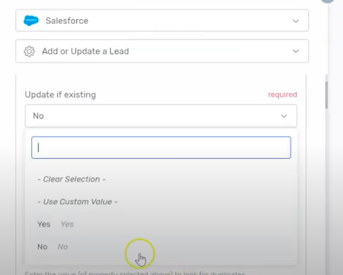 Adding salesforce leads