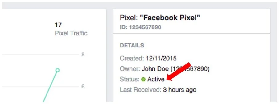 check status of your pixel in facebook