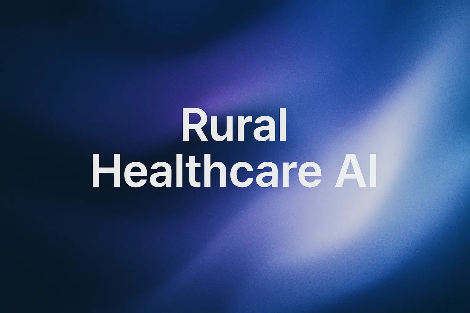 Bridging the Technology Gap: How Rural Public Hospitals Are Leveraging AI