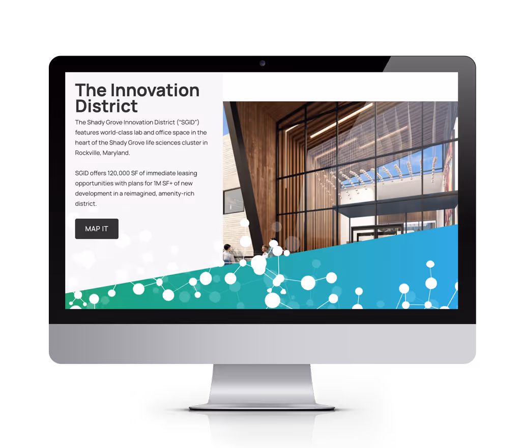 Shady Grove Innovation District screen 3