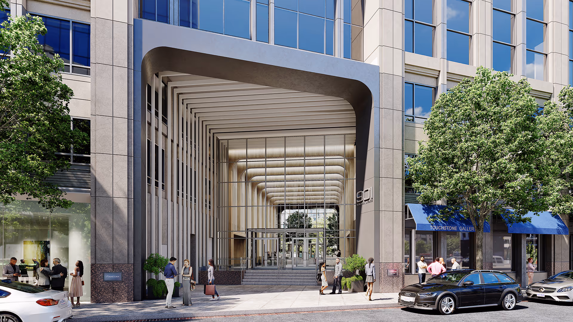 Exterior street view of 901 New York Avenue office building