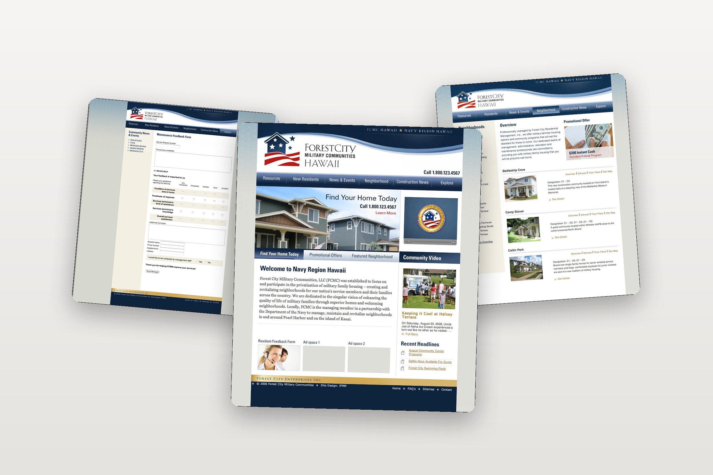 Forest City Military Housing screen 1