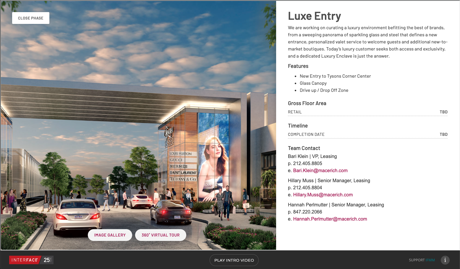 Tysons Interactive screen 4