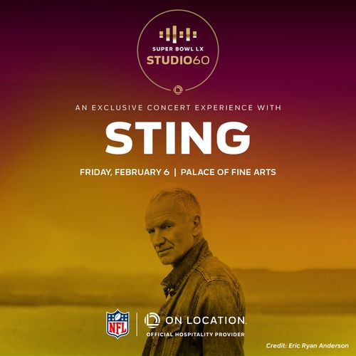 On Location's Super Bowl LX Studio 60: Sting