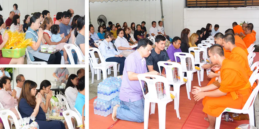 กิจกรรมทำบุญตักบาตร ที่โครงการโคราซอน ประชาชื่น
