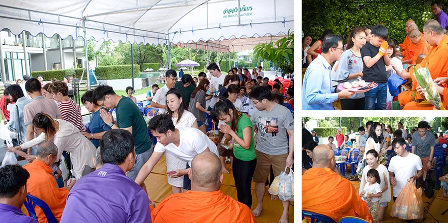 กิจกรรมทำบุญตักบาตร ที่โครงการปริญญ์ สาทร – ราชพฤกษ์