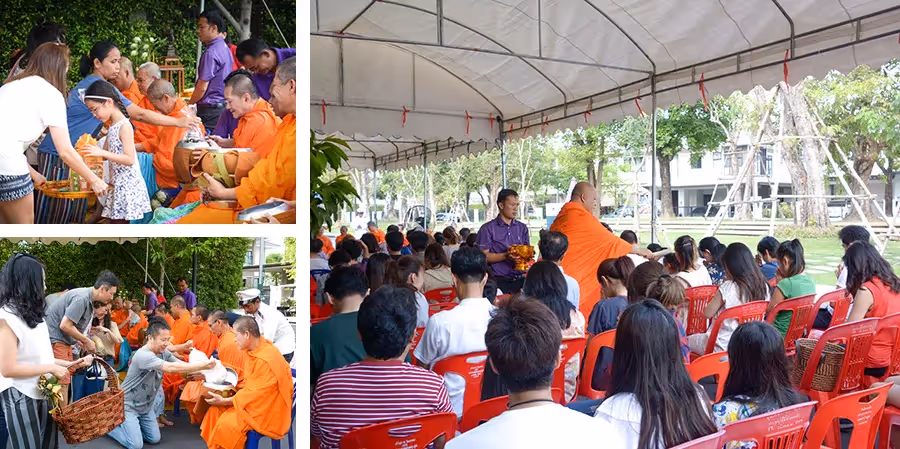 กิจกรรมทำบุญตักบาตร ที่โครงการปริญญ์ สาทร – ราชพฤกษ์