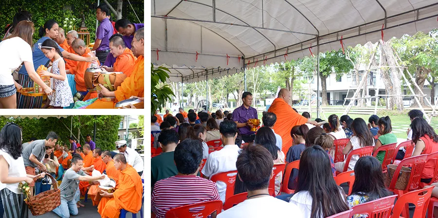 กิจกรรมทำบุญตักบาตร ที่โครงการปริญญ์ สาทร – ราชพฤกษ์