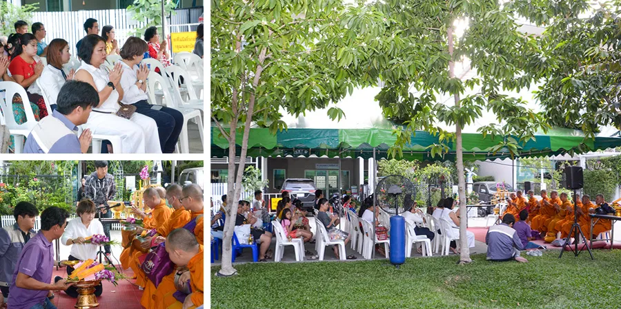 กิจกรรมทำบุญตักบาตร ที่โครงการซิกเนเจอร์ รามอินทรา