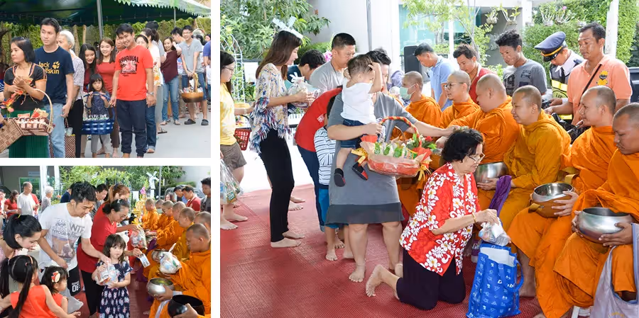 กิจกรรมทำบุญตักบาตร ที่โครงการซิกเนเจอร์ รามอินทรา