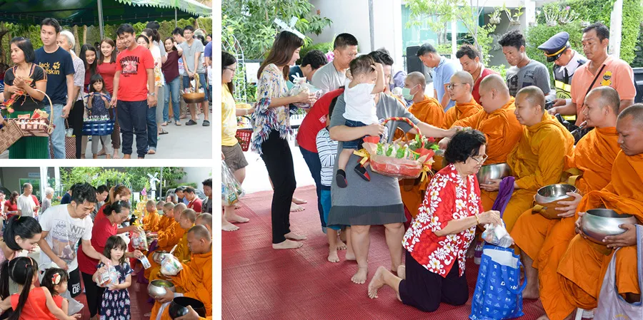 กิจกรรมทำบุญตักบาตร ที่โครงการซิกเนเจอร์ รามอินทรา