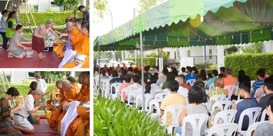 กิจกรรมทำบุญตักบาตร ที่โครงการอิคอนเนเจอร์ รามอินทรา
