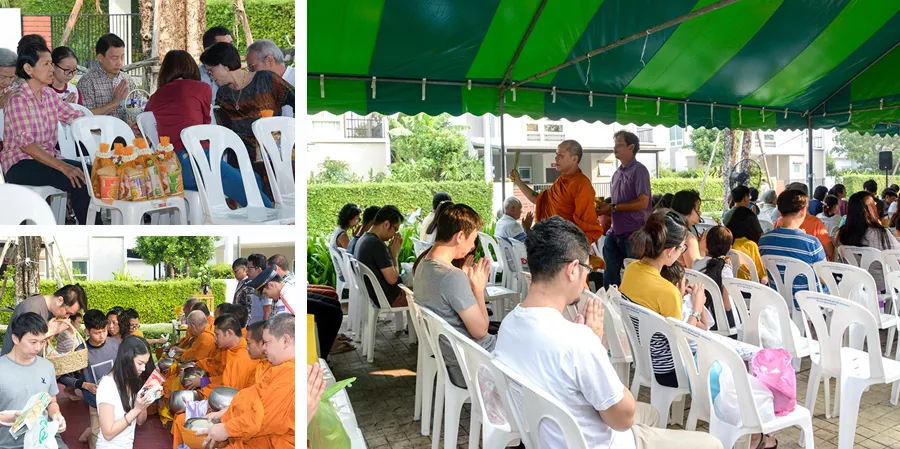 กิจกรรมทำบุญตักบาตร ที่โครงการอิคอนเนเจอร์ รามอินทรา