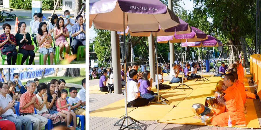 กิจกรรมทำบุญตักบาตรที่โครงการปริญญ์ สาทร-ราชพฤกษ์