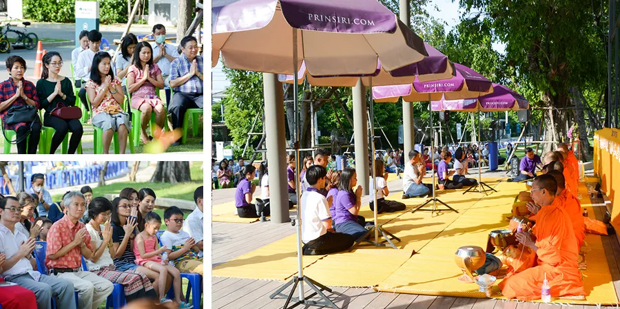 กิจกรรมทำบุญตักบาตรที่โครงการปริญญ์ สาทร-ราชพฤกษ์