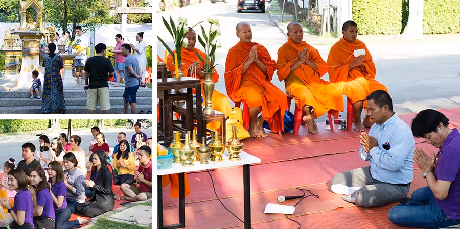 กิจกรรมทำบุญตักบาตร ที่โครงการซีรีน พระราม 2 - ท่าข้าม