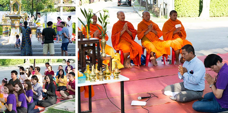 กิจกรรมทำบุญตักบาตร ที่โครงการซีรีน พระราม 2 - ท่าข้าม