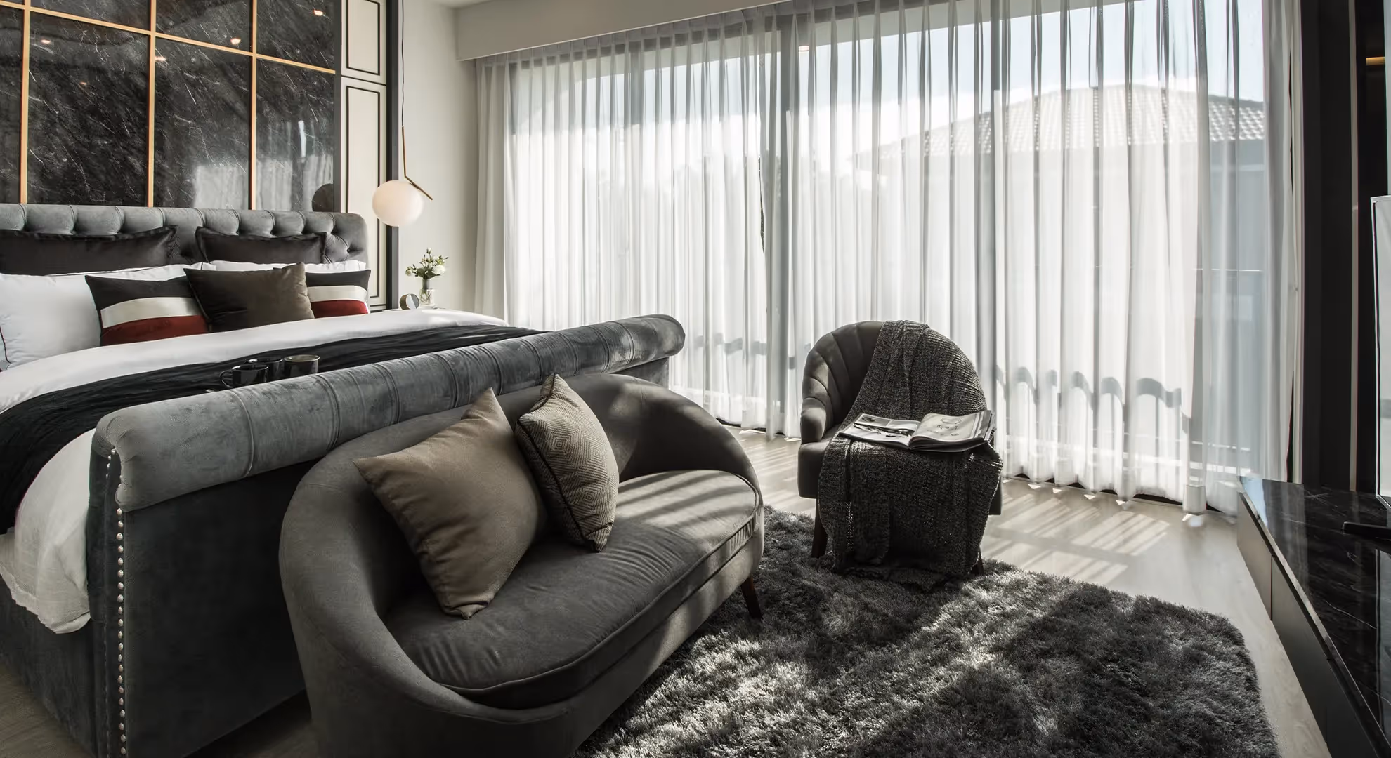 Master Bedroom บ้านเดี่ยว ซีรีน พระราม 2 - ท่าข้าม