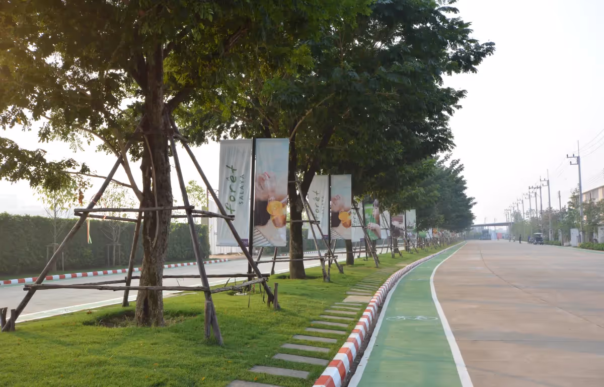 O₂ LANE BIKE LANE & JOG LANE รองรับการออกกำลังกาย ผ่อนคลายทุกการเคลื่อนไหว คอนโด ศาลายา