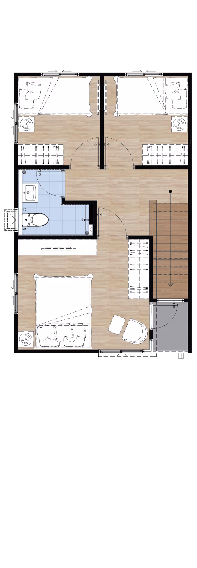 3 ห้องนอน 2 ห้องน้ำ