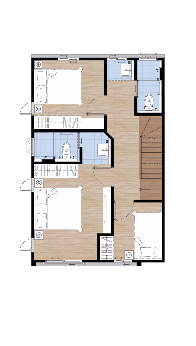 แปลนบ้านชั้น 2 แบบบ้าน Autumn โครงการซิตี้เซนส์ พระราม 2 - มหาชัย