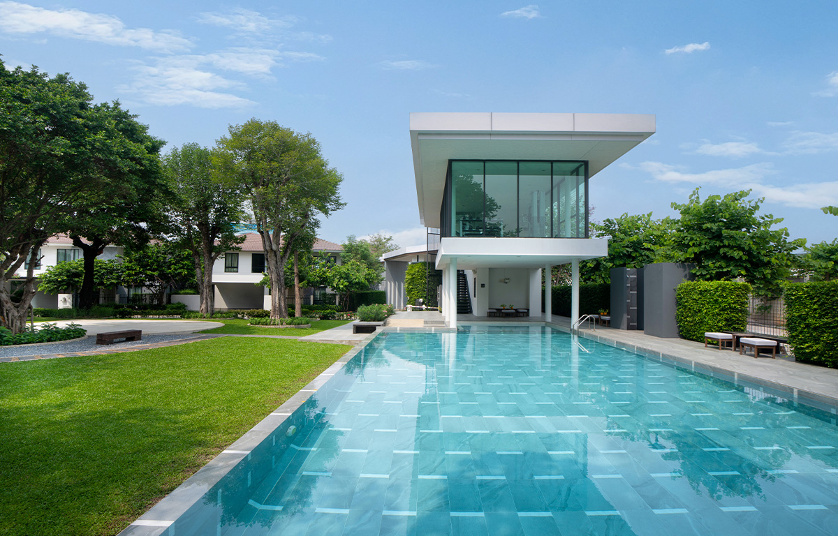 SWIMMING POOL สระว่ายน้ำระบบเกลือ แยกสระเด็ก สระผู้ใหญ่