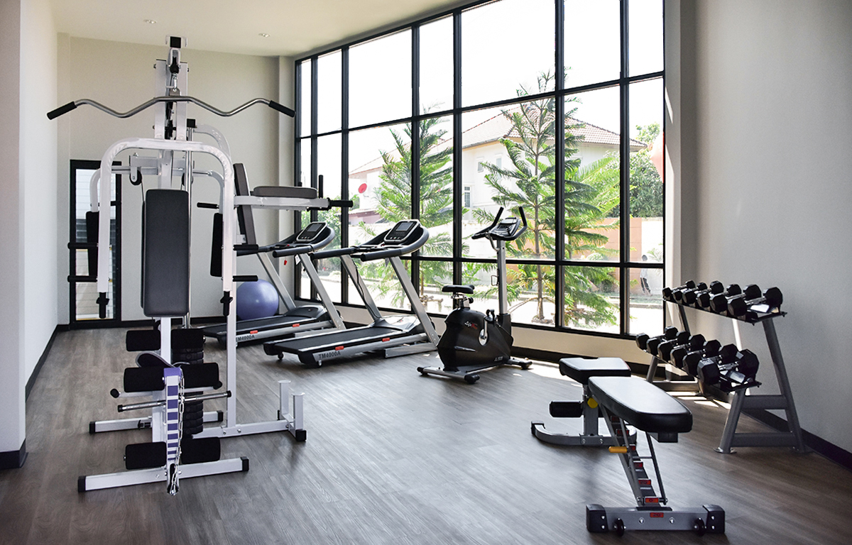 ห้องออกกำลังกาย ที่สัมผัสบรรยากาศแห่งการพักผ่อน