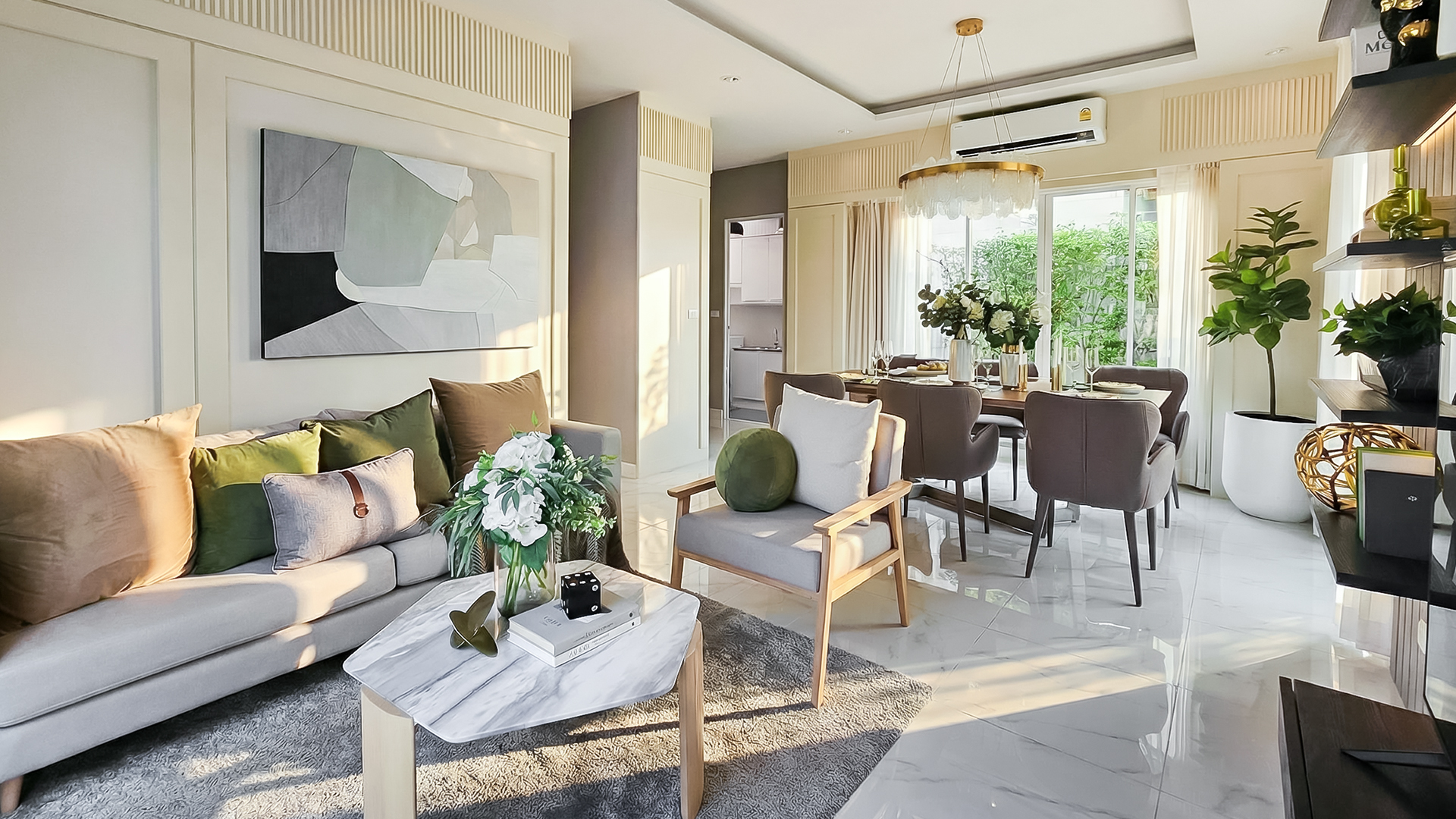 ภายในตัวบ้านชั้น 1 ทาวน์โฮมซิตี้เซนส์ พลัส พระราม 2 - ท่าข้าม