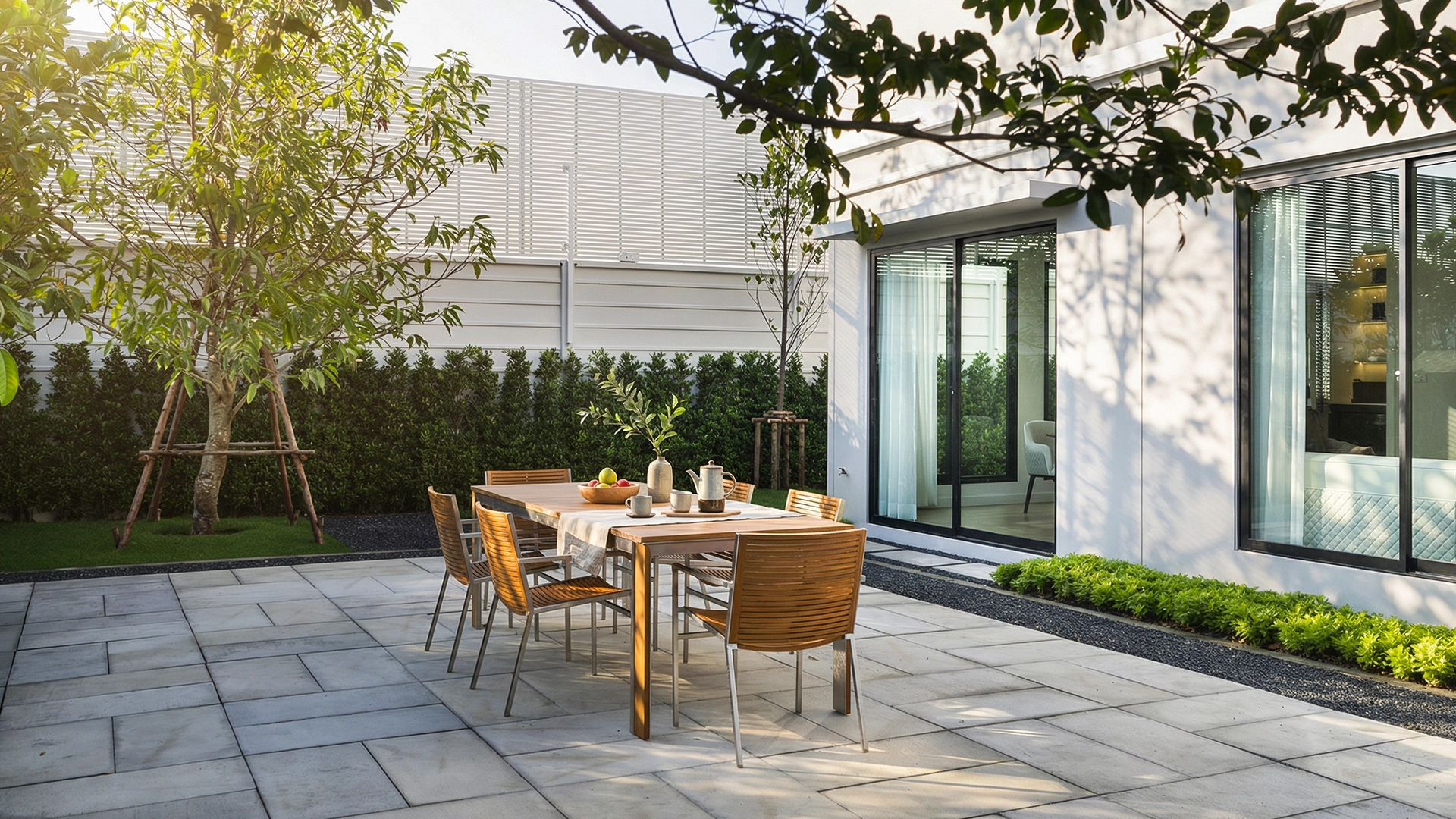 หลังคากระจกวิวสวนข้างตัวบ้าน บ้านเดี่ยว ปริญญ์ เพชรเกษม 69