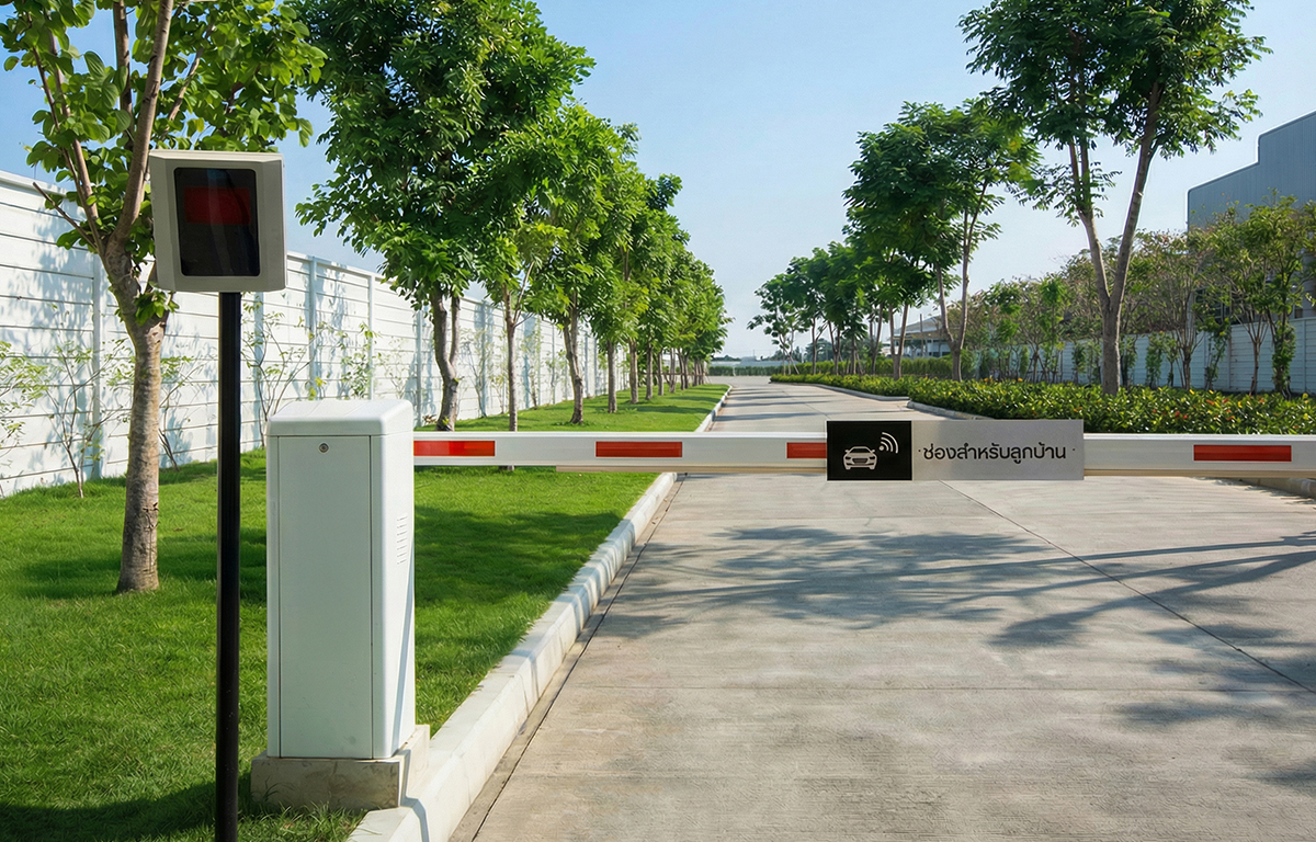 EASY PASS สะดวกสบายในการเข้า-ออก โครงการพร้อม Gate ทางเข้า-ออก แยกผู้มาติดต่อและลูกบ้าน ทาวน์โฮม สาย 5