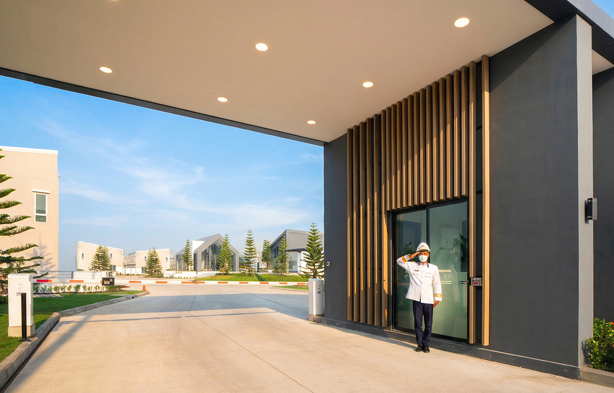 SECURITY ระบบรักษาความปลอดภัยตลอด 24 ชม.พร้อม CCTV บริเวณทางเข้า-ออก