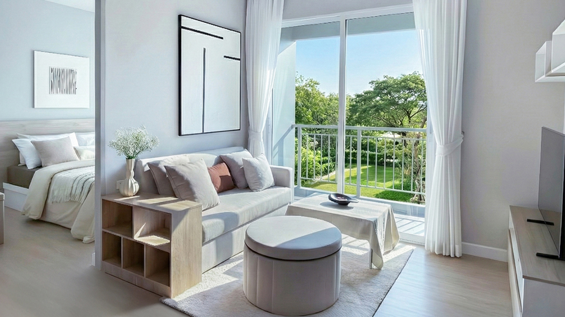 โซนรับแขก คอนโด ศาลายา