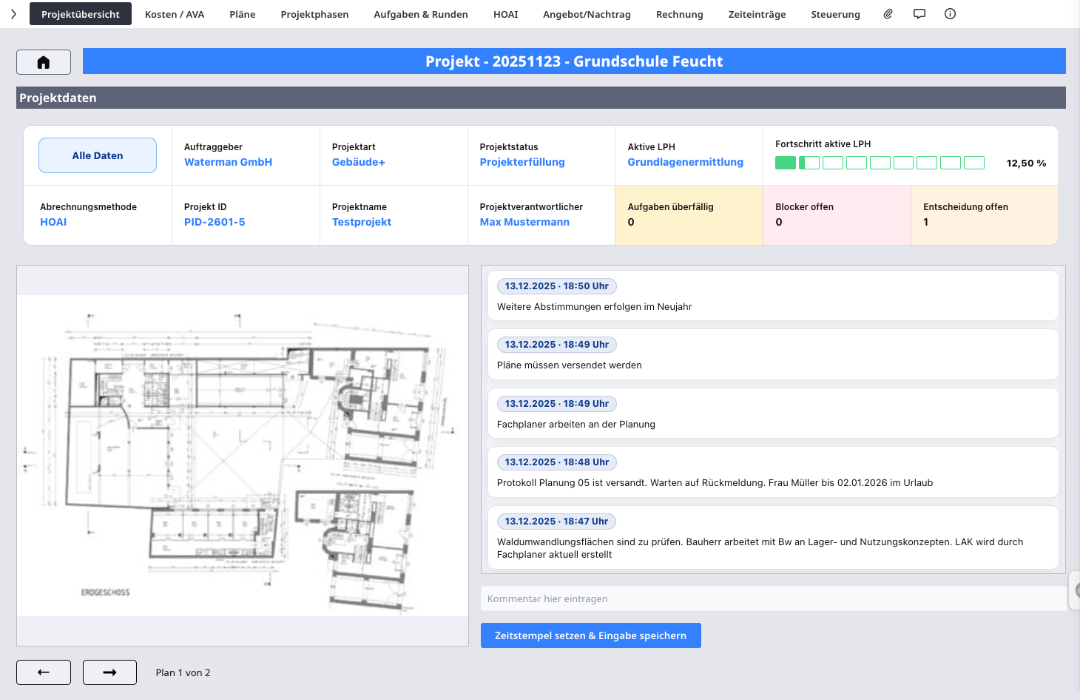 E-Rechnung in Ninox: Rechnungsart auswählen