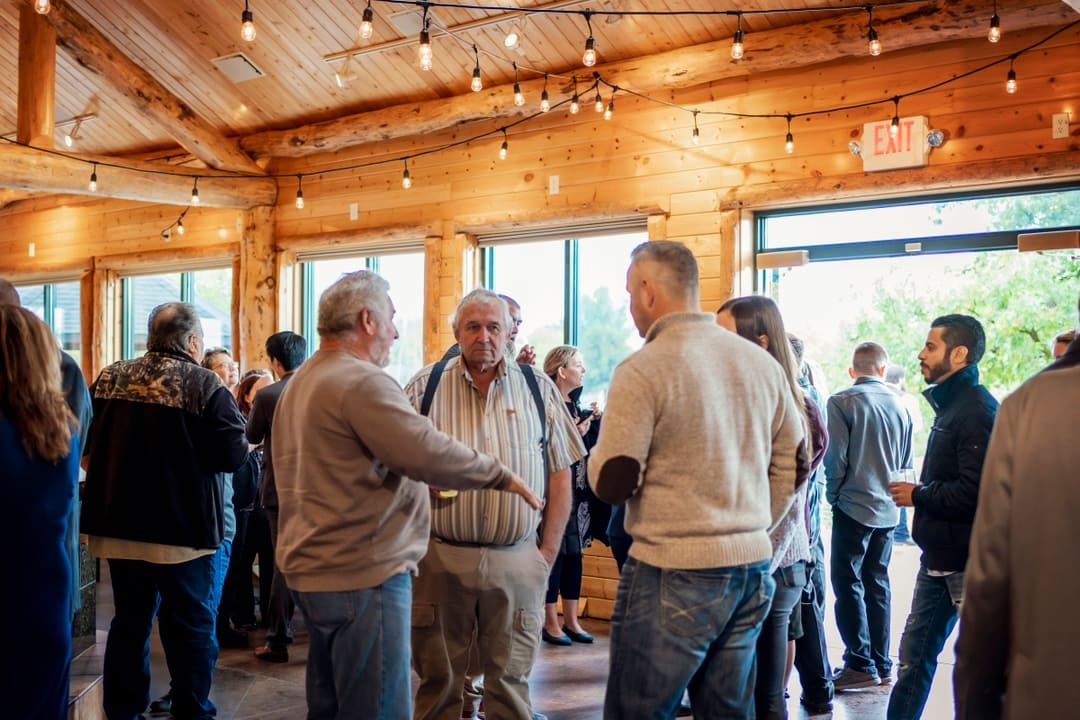 A happy bride doing the two step on the dance floor