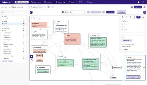 Screenshot of CodeSee product in use