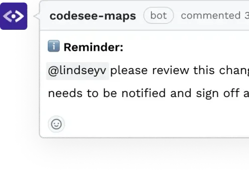 Automatic notifications in CodeSee