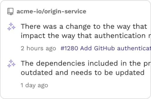 Proactive insights in CodeSee
