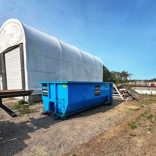 15 yard dumpster rental in Mashpee MA for a contractor!